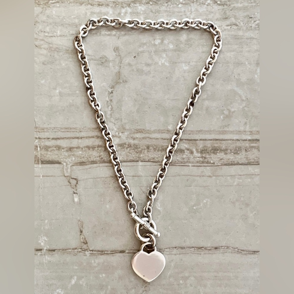 New Handcrafted Peruvian 950 Silver Necklace With… - image 3